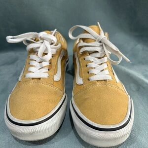 Vans Kids Sneakers in Mustard and White